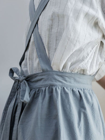 Women's Pleated Casual Cotton Apron