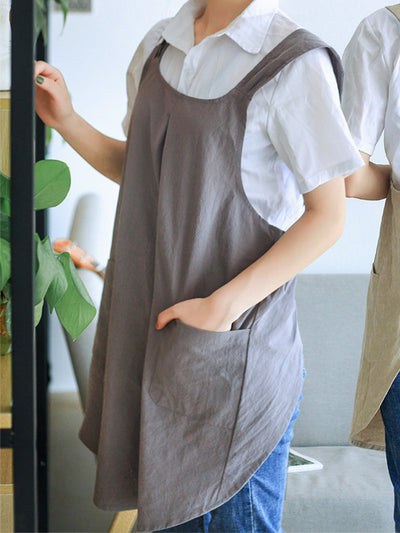 Women's Cross Back Cotton Apron