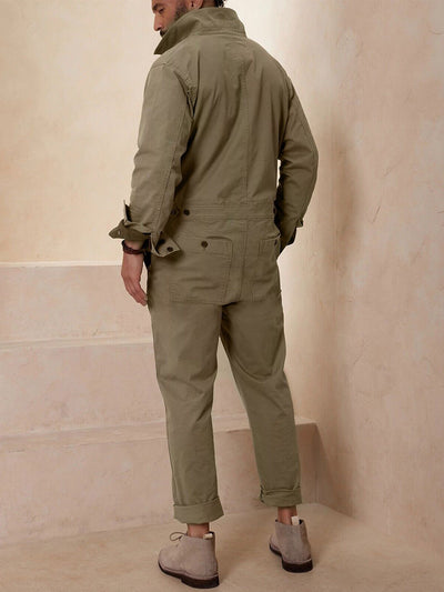 Men's WWll-Inspired Relaxed Fit Flight Jumpsuit