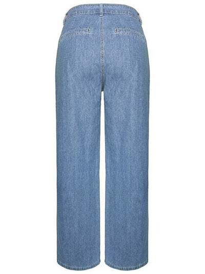 Vintage-Inspired Loose Fit High Waist Jeans