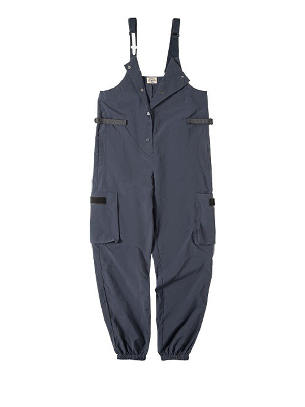 Women's Waterproof Loose Wide Leg Cargo Overalls