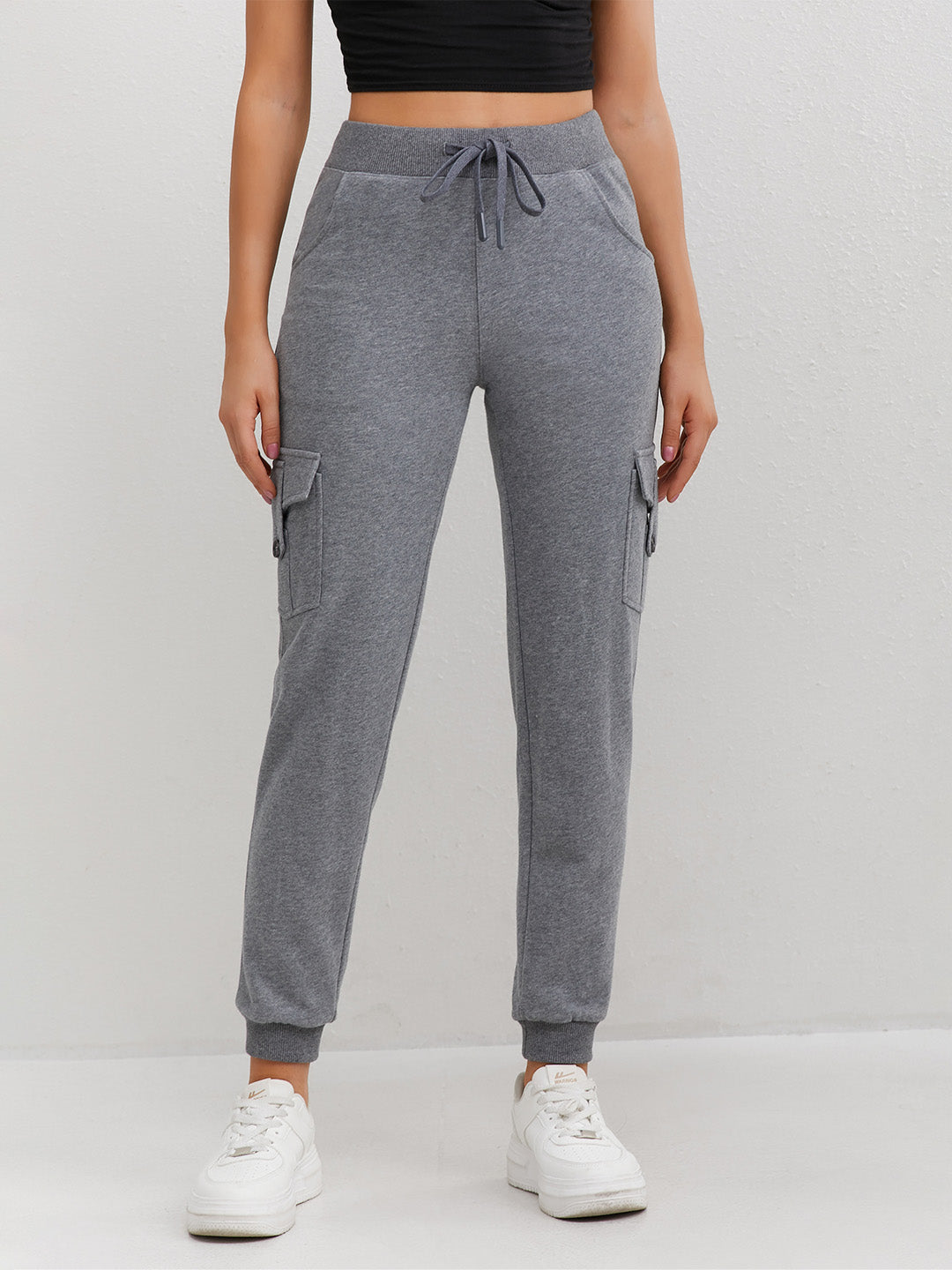 Fleece Cargo Jogger Pants