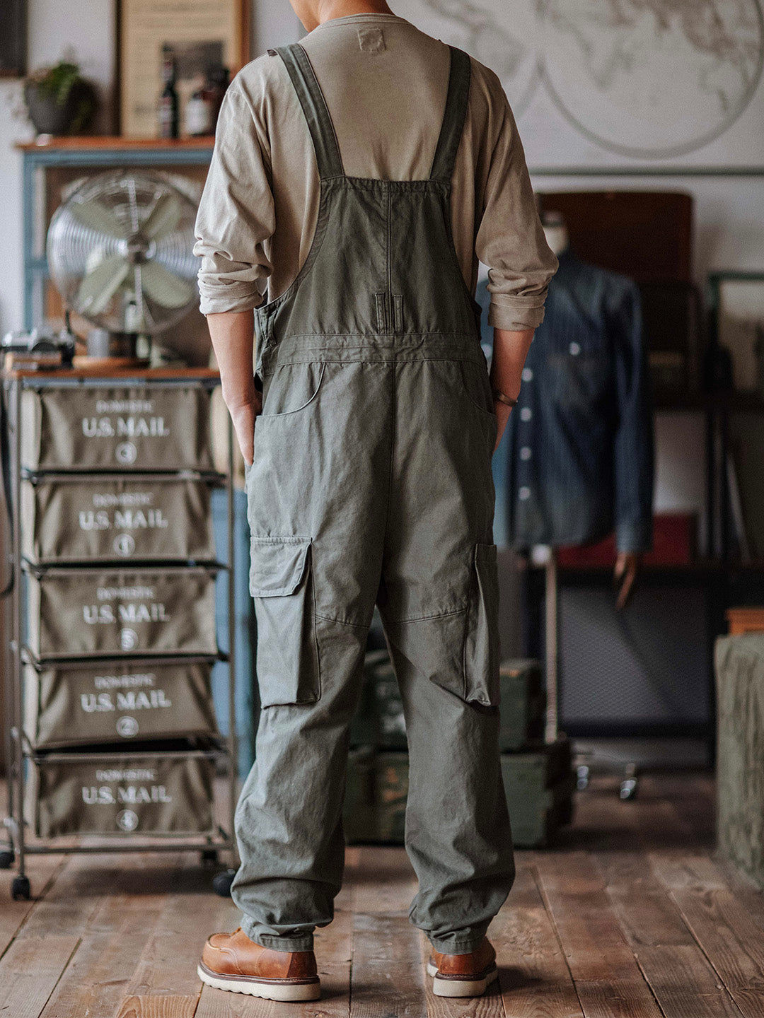 Sloppy Canvas Overalls