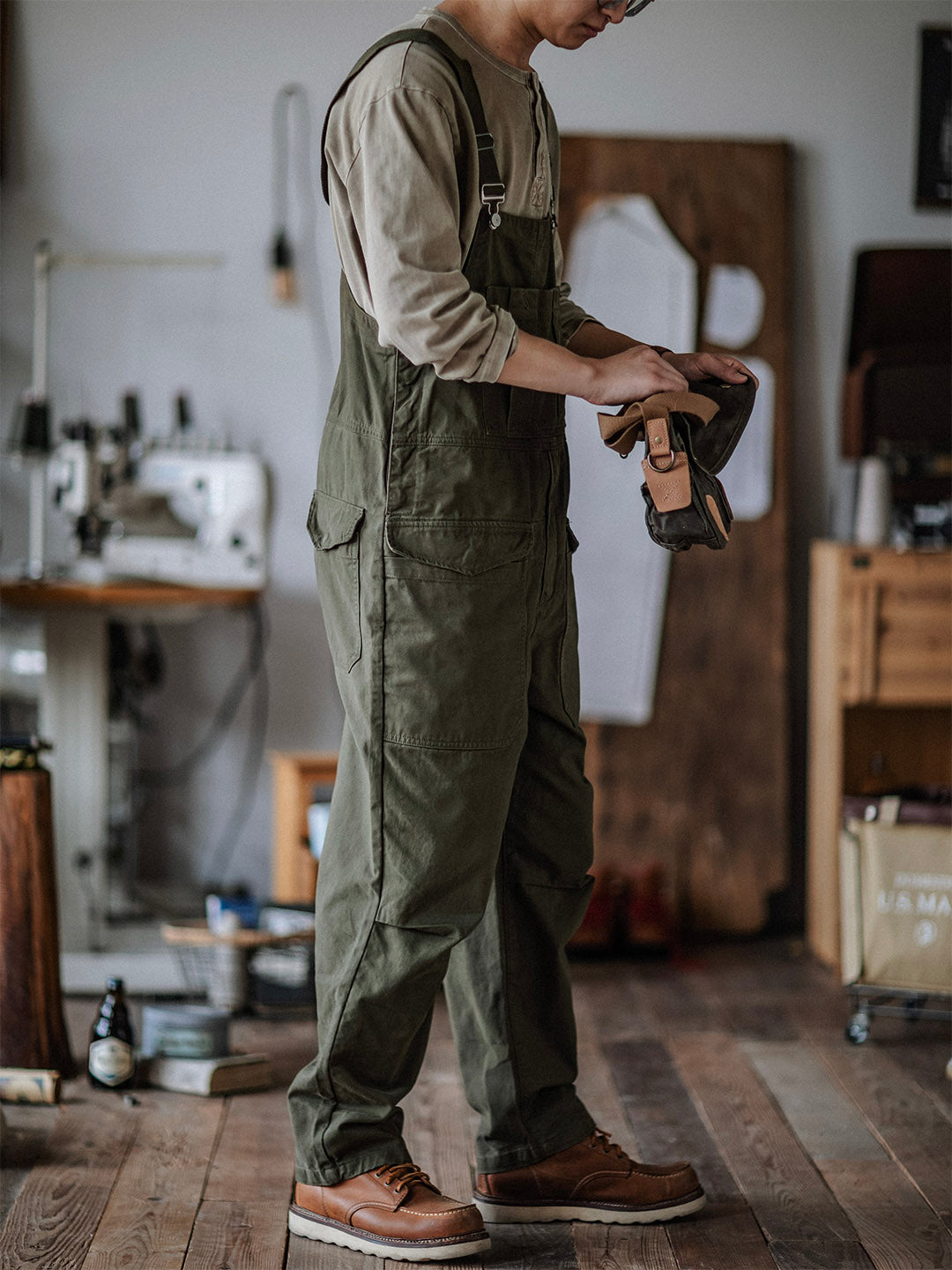 Men's Crafter Overalls with Flap Pockets