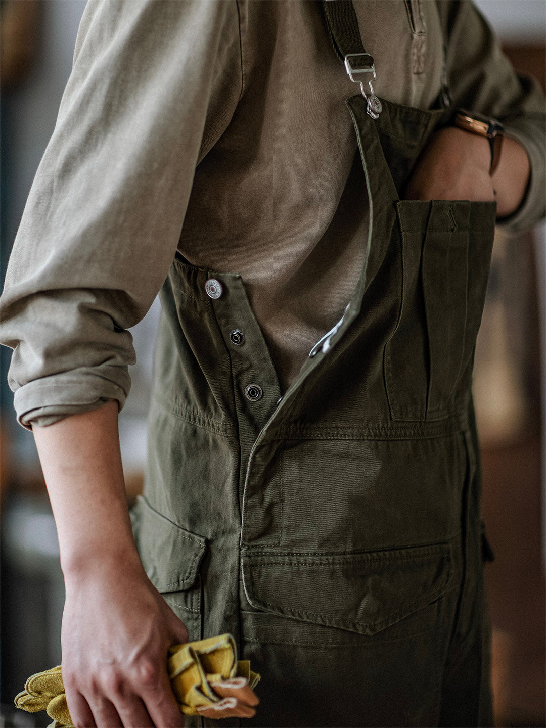 Men's Crafter Overalls with Flap Pockets