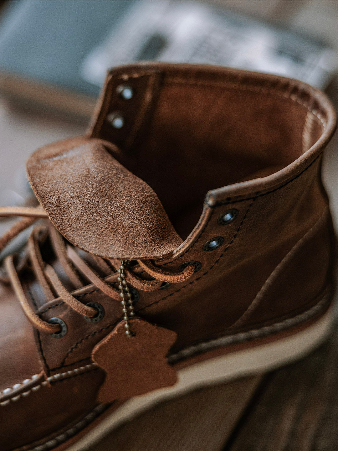 Full grain leather work boots on sale